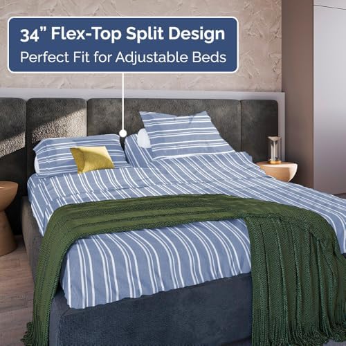 Flex Top Split Head King 4 Piece Sheet Set - Image 3