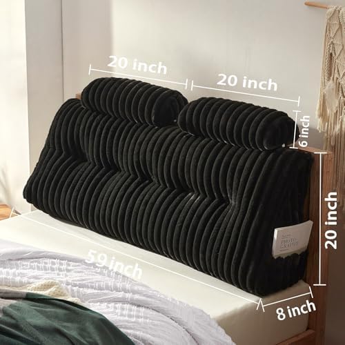 Rycwola Faux Fur Headboard Pillow - Image 2