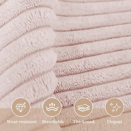 Sasttie Headboard Pillow Queen, Wedge Pillow Headboard, Light Pink - Image 5
