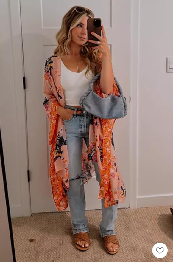 Moss Rose Women Summer Bikini Kimono Bathing Suit Cover Ups for Swimwear