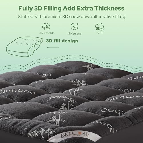 BEDLORE RV Queen Mattress Topper, Pillow Top Mattress Pad - Image 6