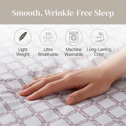 Modern Threads Printed 4-Piece Extra Soft Bedding Sheets & Pillowcase Set - Image 7