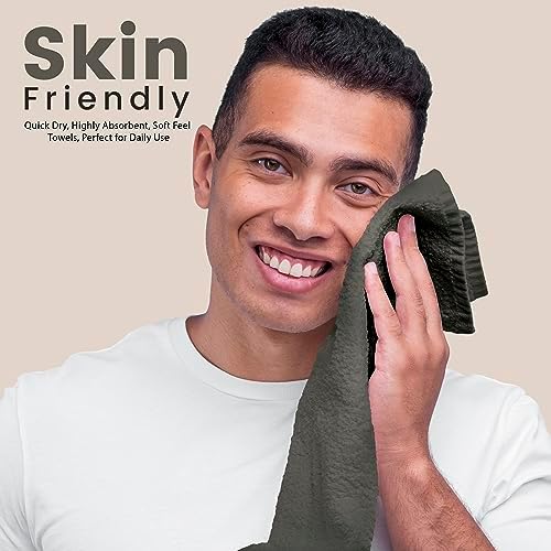 Towel and Linen Mart 100% Cotton - Wash Cloth Set - Pack of 4, Quick Dry, Luxurious, Highly Absorbent and Soft Feel Premium Spa & Hotel Perfect for Daily Use (12 X 12 Grey) - Image 3