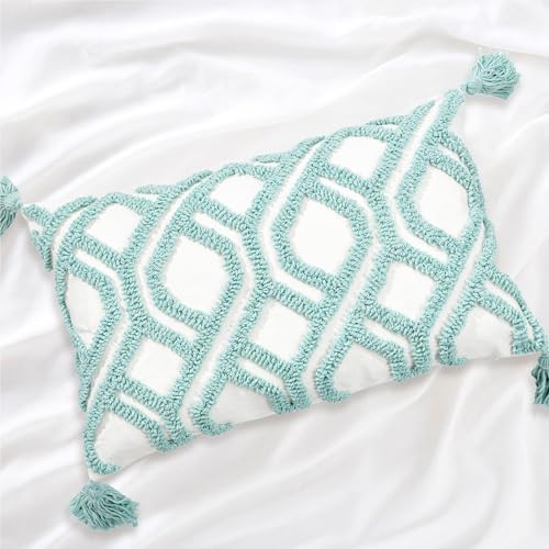 Lumbar Boho Pillow Covers 12x20 Tufted - Image 4