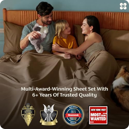 Bedsure PureWoven 100% Rayon Derived from Bamboo, King Size Sheets Set - Image 3