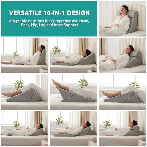 Bedluxe Wedge Pillow Set for After Surgery, Orthopedic Bed Wedge - Image 2