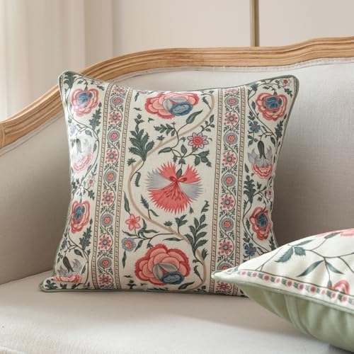 ISAENNE Designer Linen Throw Pillow Cover - Image 2