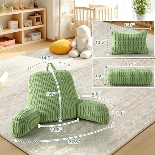 Reading Pillow for Bed, Back Rest Bed Pillow for Sitting Up - Image 5