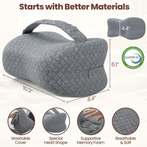 Memory Foam Knee Pillow for Side Sleepers - Image 2