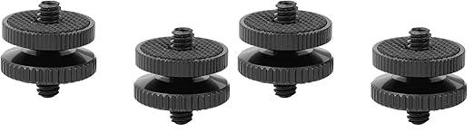 CAMVATE 1/4"-20 Male Thread Screw Double End (2 Pieces) - 2417 (Pack of 2)