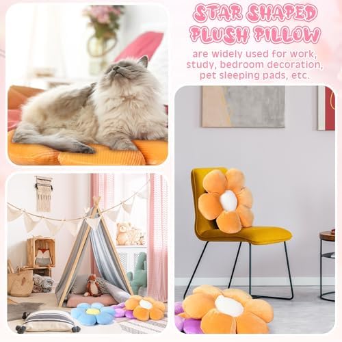 Reginary 4 Pcs Flower Floor Pillow Cushion Kids - Image 6