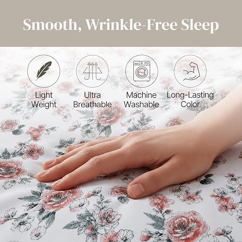 Modern Threads Printed 3-Piece Extra Soft Bedding Sheets & Pillowcase Set - Image 7