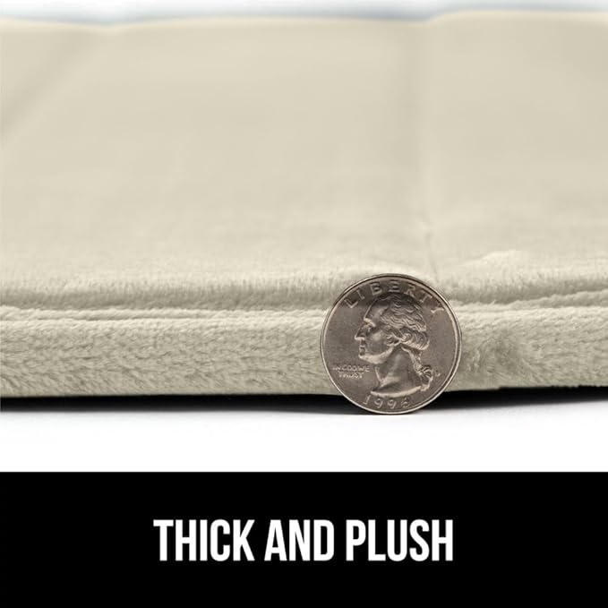 GORILLA GRIP Memory Foam Bath Mat, Soft Absorbent US Designed Bathroom Rug, Gripping Dots Machine Washable Bathmat, Cushioned Floor Mats, Shower Sink Rugs Room Décor Accessories, 30x20 Champagne