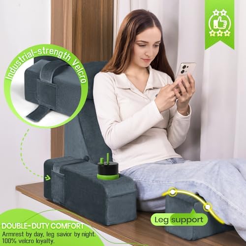 19 INCH Reading Pillow for Adults, Back Pillow for Bed Sitting Up, Backrest - Image 6