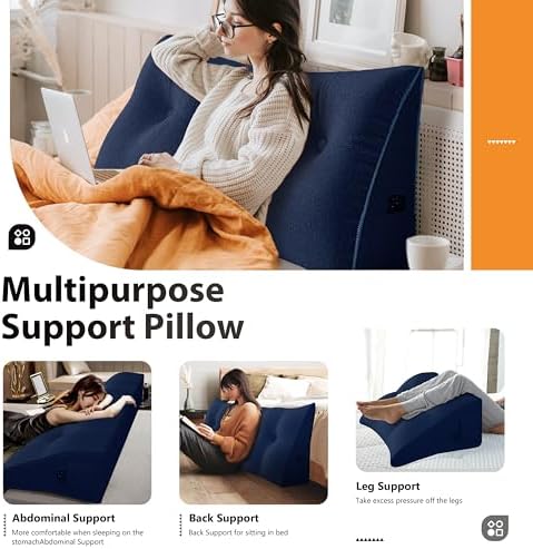 10 lbs Thickened Wedge Pillow Headboard Body Positioner Bed Wedge Pillow - Image 2