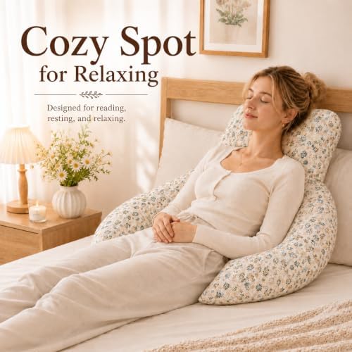 Large Reading Pillow, Back Pillow - Image 5