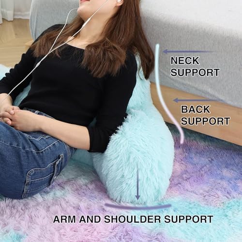 A Nice Night Navy Reading Pillow, 18.5" Bed Wedge Pillows - Image 4