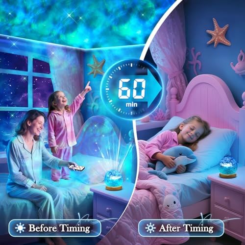 One Fire Ocean Projector for Bedroom,18-Color LED Mood Lighting,Girls Gifts - Image 6