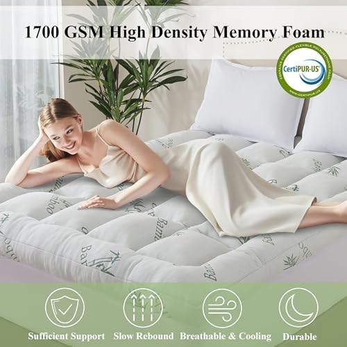 3 Inch King Size Memory Foam Mattress Topper - Image 2