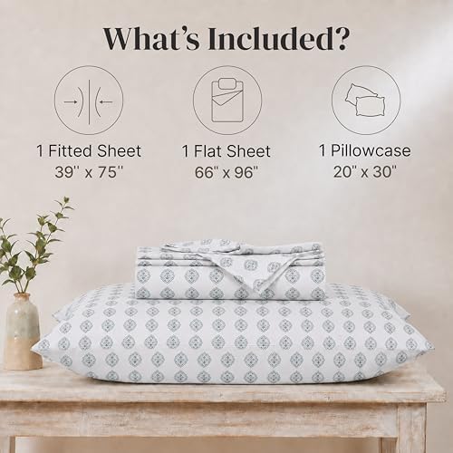 Modern Threads Printed 3-Piece Extra Soft Bedding Sheets & Pillowcase Set - Image 3