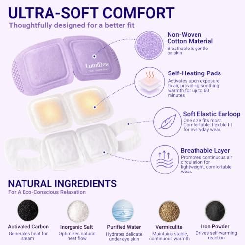 Steam Eye Mask, Self Heating Heated Eye Mask - Image 7