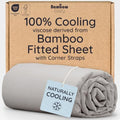 Bambaw 100% Viscose Derived from Bamboo Fitted Sheet Full Size, Cooling Fitted by Bambaw