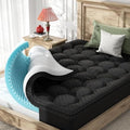 Dual Layer 4 Inch Full Size Mattress Topper, Memory Foam Mattress Topper by Qocismile