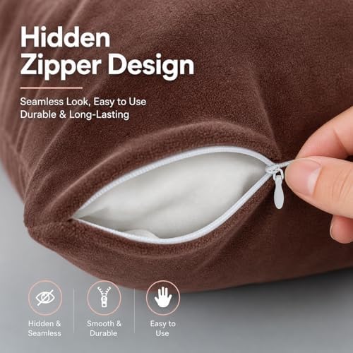 EVOLIVE Micromink Body Pillow Cover 21"x54", Zipper Closure - Image 6