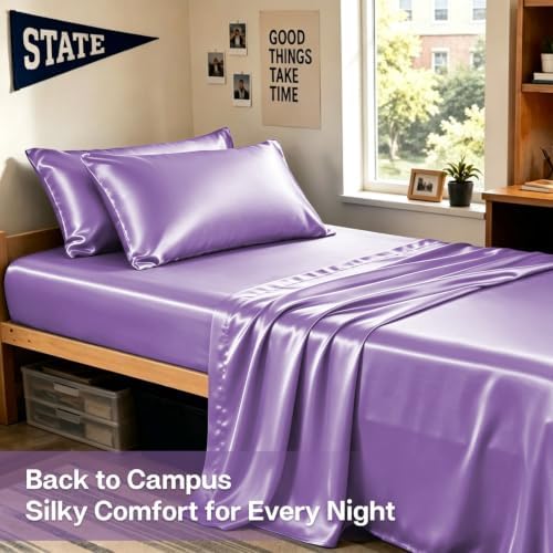 MR&HM Satin Pillowcase 2 Pack, King Size 20"x40" - Image 5