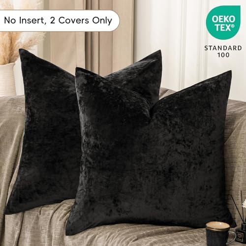 PHF Truly Velvet Throw Pillow Covers, No Insert, 2 Pack Color Gradient Cushion - Image 3
