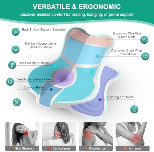 MOONYOOY Ergonomic Reading Pillow - Image 3