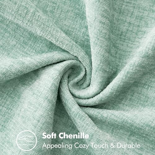 MIULEE Decorative Couch Throw Pillow Covers 18x18 Inch Aqua Green 2 Pack - Image 4