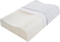 Cervical Neck Pillow for Pain Relief - Ergonomic Organic Nature Latex Foam Contour Pillows for Side, Back Sleepers, Medium Firm Soft Pillow for Neck Support with Breathable Cover (3.9"/4.7")