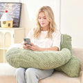 19" Reading Pillow for Bed, U Shaped Arm & Elbow Support by PAJEO