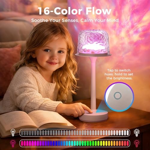 Waterproof Shower Lamp Rechargeable LED Ocean Projector Outdoor Table Lamps - Image 5