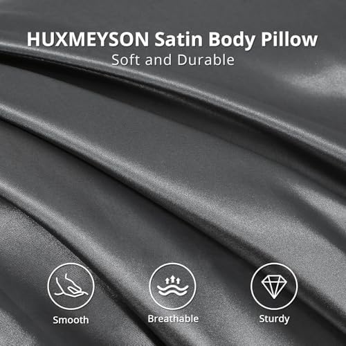 HUXMEYSON Body Pillow with Satin Pillowcase, Body Pillow - Image 3