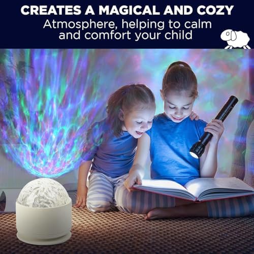 2 Pack Calming Sensory Lights,Sensory Toy for Kids with Autism,Ocean Light Projector with 15 Color Patterns,Light Projects Water Ripple Effects onto Walls and Ceilings,Autism Toy for Children & Adults - Image 4