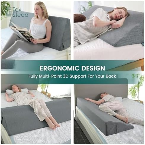 Headboard Wedge Pillow High-Resilience Daybed Pillow Foam Cushion - Image 4