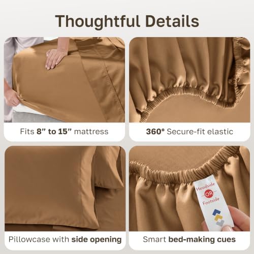 California Design Den 600 Thread Count Twin Bedsheets - Image 4