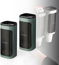 2 Pcs Cup Dispenser Wall Mounted, Bathroom Cup Dispenser Holder for 3oz-9.5oz Disposable Paper and Plastic Cups, Water Cooler Cup Dispenser with Adhesive Plate (Single Green)