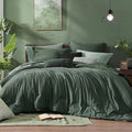 Monbix Super King Plus Comforter Set Deep Forest 7 Pieces Bed in a Bag by Monbix