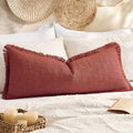 100% Cotton 14x36 Inch Lumbar Pillow Cover by KevinTextile