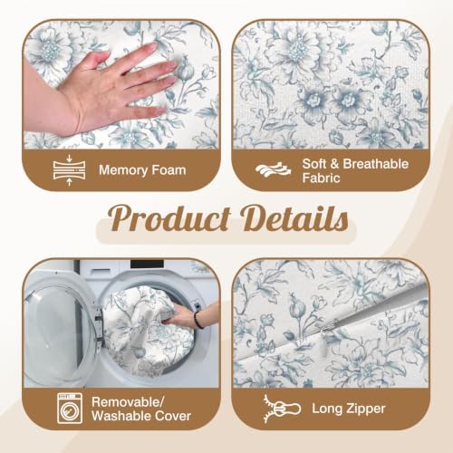 Knee Pillow for Back Sleeping – Half Moon Bolster Pillow for Under Knee While - Image 4