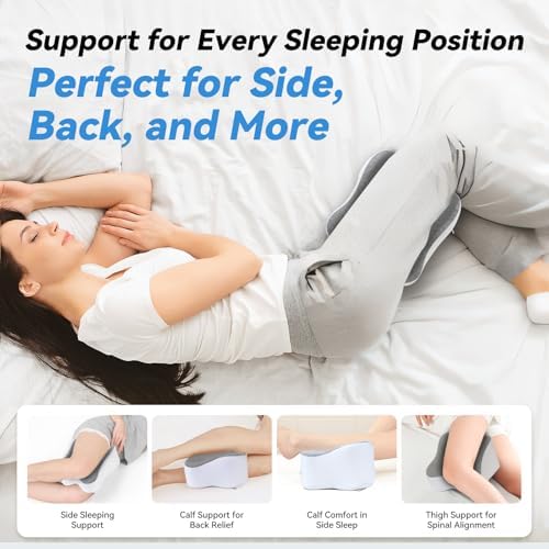 UJPFEO Knee Pillow for Side Sleepers, Leg Pillows for Sciatica, Joints Between - Image 5