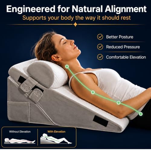 10-in-1 Adjustable Design 3PCS Wedge Pillow - Image 4