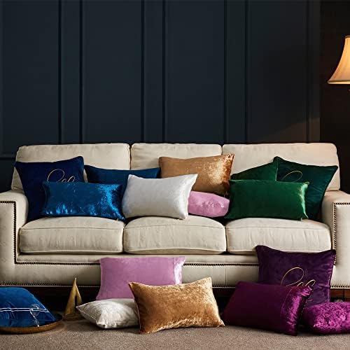 GIGIZAZA Velvet Champagne Throw Pillow Covers Decorative Cushion Covers Pillow - Image 7