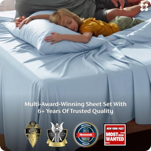 Bedsure PureWoven 100% Rayon Derived from Bamboo, Full Size Sheets - Image 3