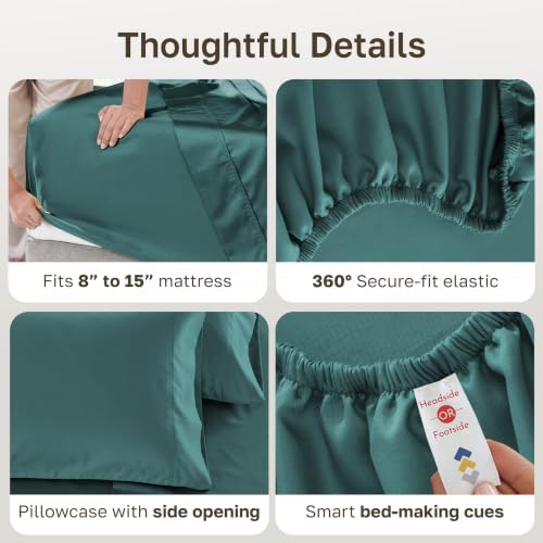 California Design Den 600 Thread Count Twin Size Sheet Set - Image 5