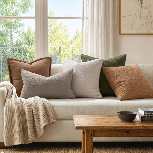 MIULEE Textured Boucle Lumbar Pillow Cover - Image 5