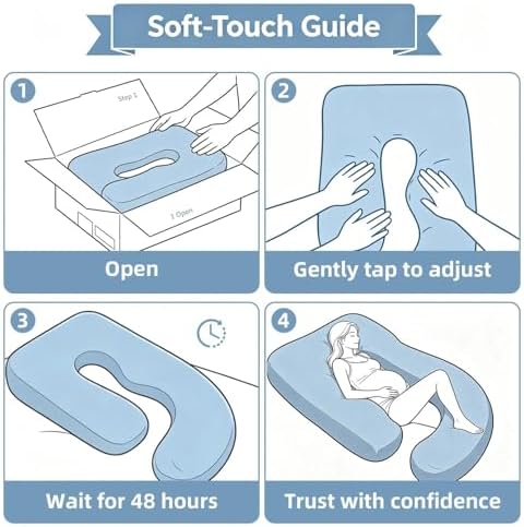 Pregnancy Pillows for Sleeping, U Shaped Full Body Maternity Pillow for - Image 7